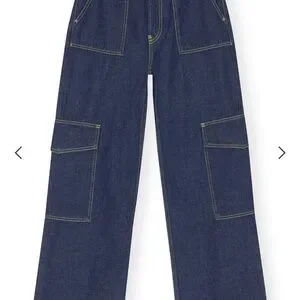 ★Ganni★ Anji Rinse Denim Indigo J1175077 J1175077SS23 Ganni Rinse Denim Angi Jeans - Rinse | Garmentory